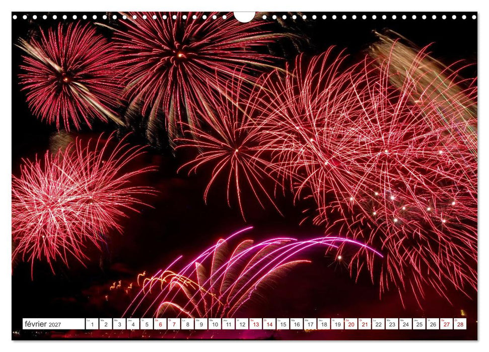 Feux d'Artifice - Miracles dans le ciel (CALVENDO Calendrier mensuel 2027)