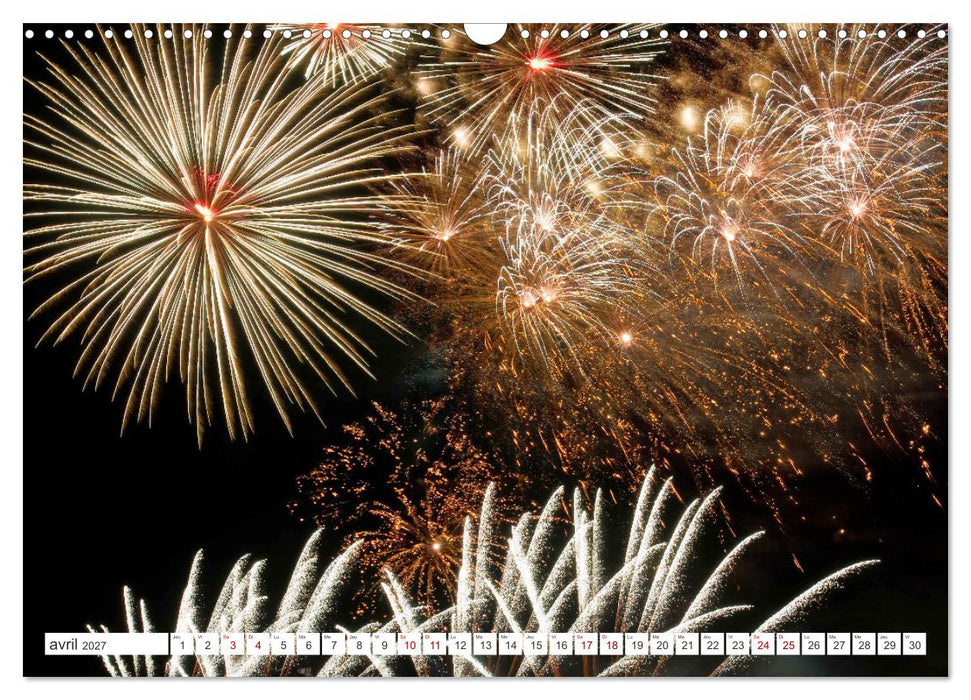Feux d'Artifice - Miracles dans le ciel (CALVENDO Calendrier mensuel 2027)