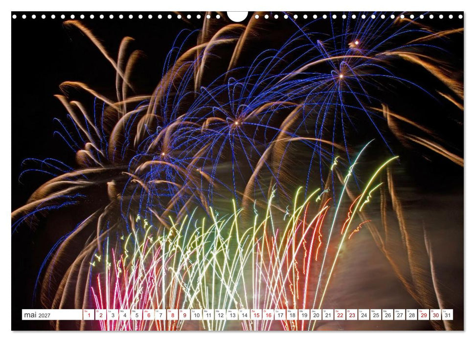 Feux d'Artifice - Miracles dans le ciel (CALVENDO Calendrier mensuel 2027)