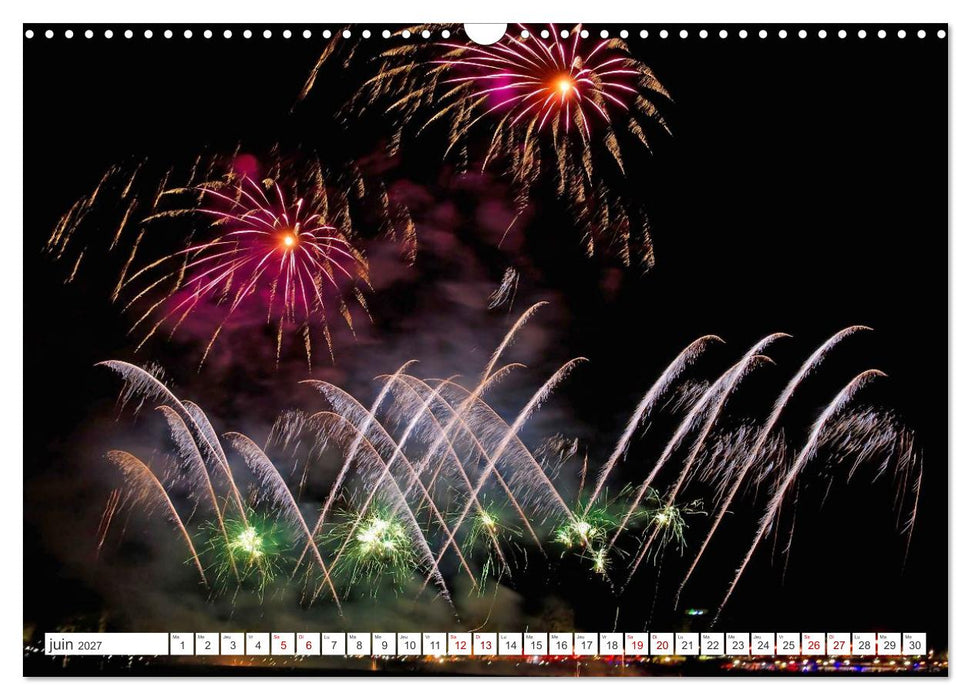 Feux d'Artifice - Miracles dans le ciel (CALVENDO Calendrier mensuel 2027)