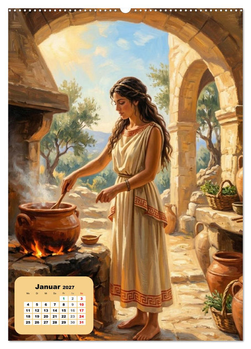Köchinnen durch die Jahrhunderte (CALVENDO Wandkalender 2027)