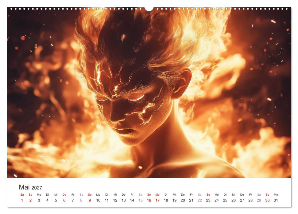 Von Elfen, Drachen und Zauberern - Ein Blick in fantastische Welten (CALVENDO Premium Wandkalender 2027)