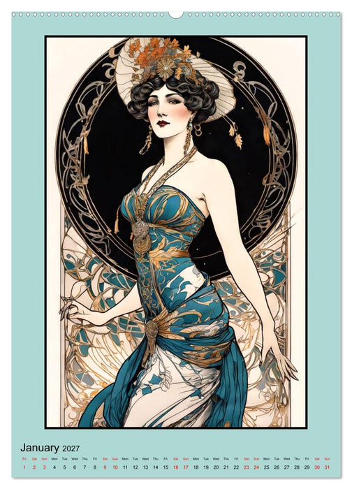 Women's Images of the Belle Époque (CALVENDO Monthly Calendar 2027)