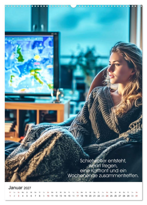 Wetter, nimm es mit Humor (CALVENDO Premium Wandkalender 2027)
