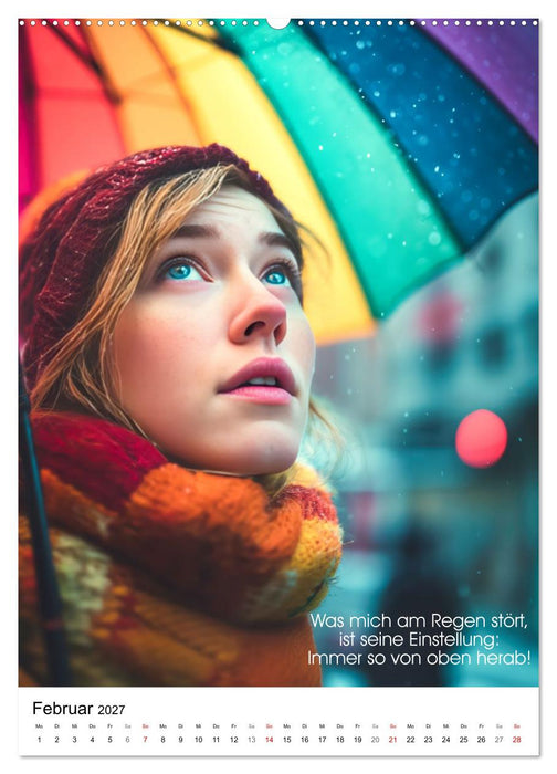 Wetter, nimm es mit Humor (CALVENDO Premium Wandkalender 2027)