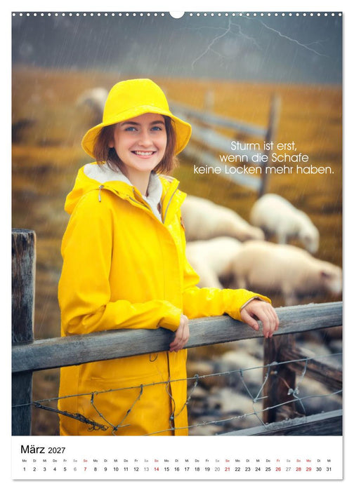Wetter, nimm es mit Humor (CALVENDO Premium Wandkalender 2027)