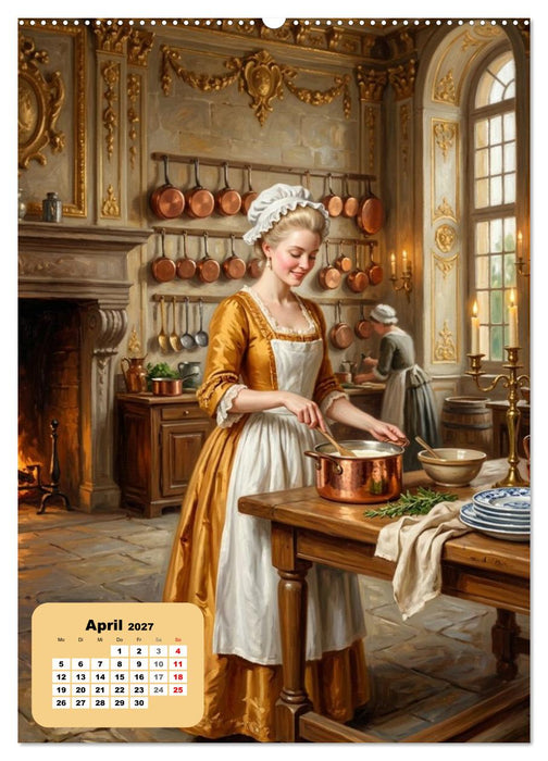 Köchinnen durch die Jahrhunderte (CALVENDO Premium Wandkalender 2027)