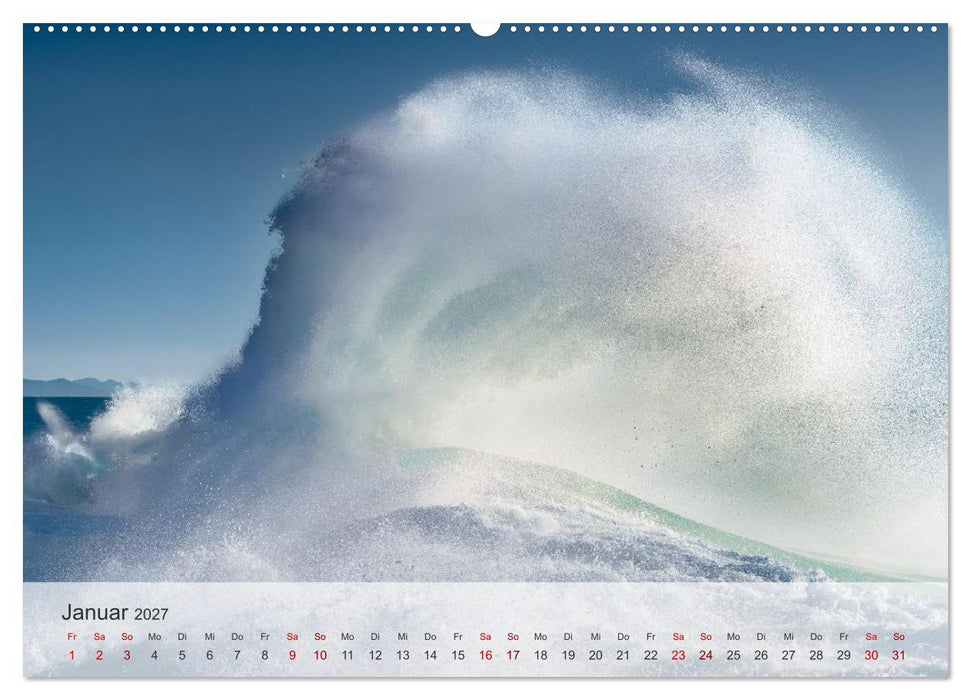 Azurblaue Horizonte - Die Schönheit des Meeres einfangen (CALVENDO Wandkalender 2027)