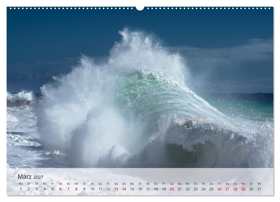 Azurblaue Horizonte - Die Schönheit des Meeres einfangen (CALVENDO Wandkalender 2027)