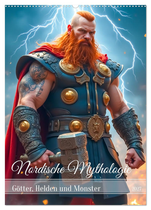 Nordische Mythologie - Götter, Helden und Monster (CALVENDO Wandkalender 2027)