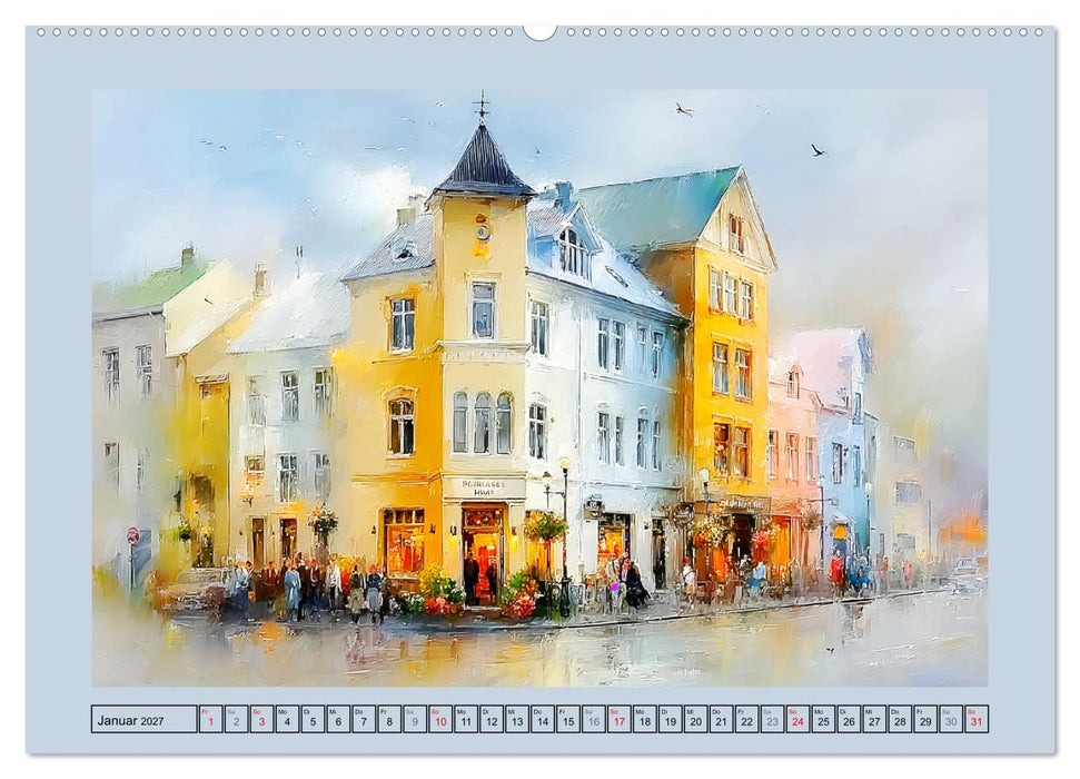 Islands wilde Seele. Naturwunder aus Licht und Schatten (CALVENDO Premium Wandkalender 2027)