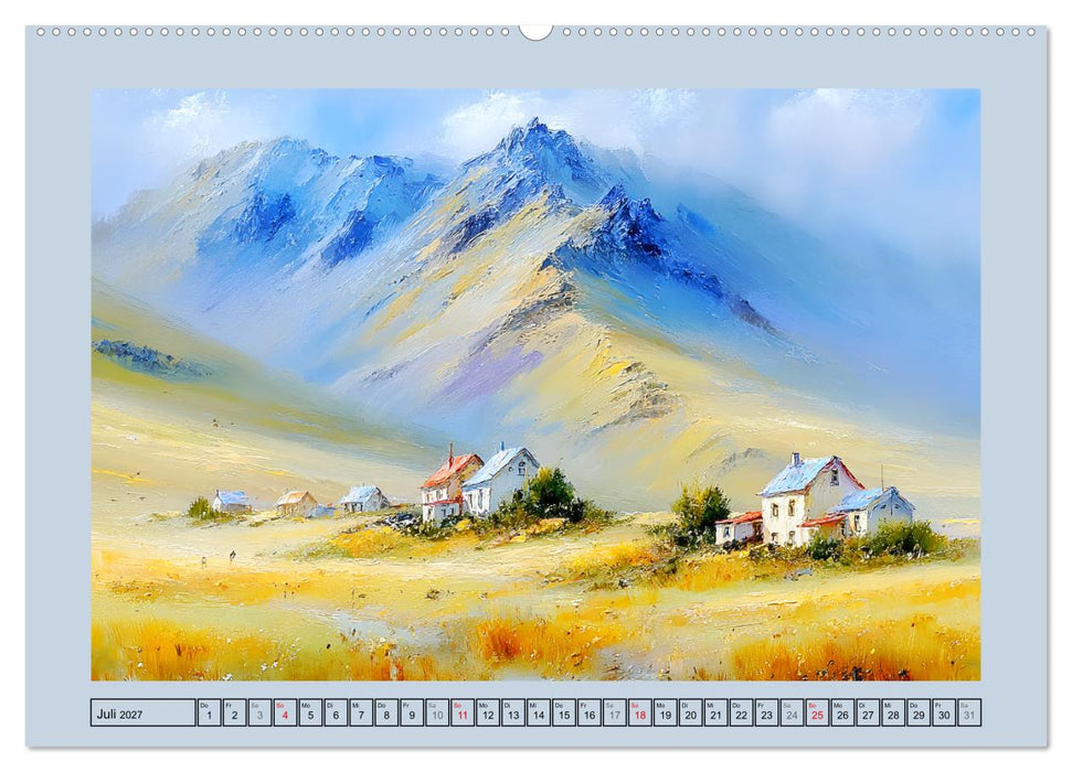Islands wilde Seele. Naturwunder aus Licht und Schatten (CALVENDO Premium Wandkalender 2027)