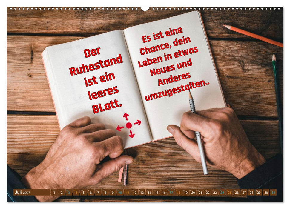 Ruhestand - das Leben neu entdecken (CALVENDO Premium Wandkalender 2027)