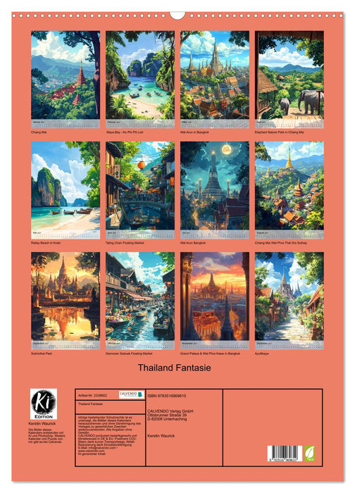 Thailand Fantasie (CALVENDO Wandkalender 2027)