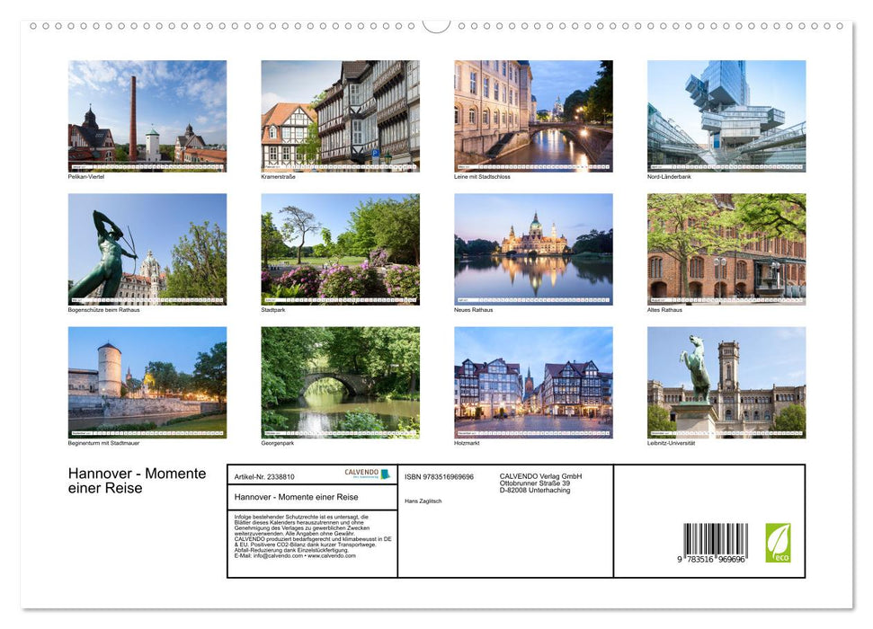 Hannover - Momente einer Reise (CALVENDO Premium Wandkalender 2027)