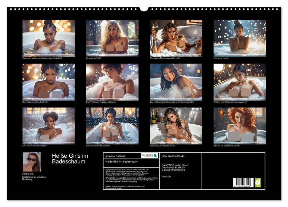 Heiße Girls im Badeschaum (CALVENDO Wandkalender 2027)