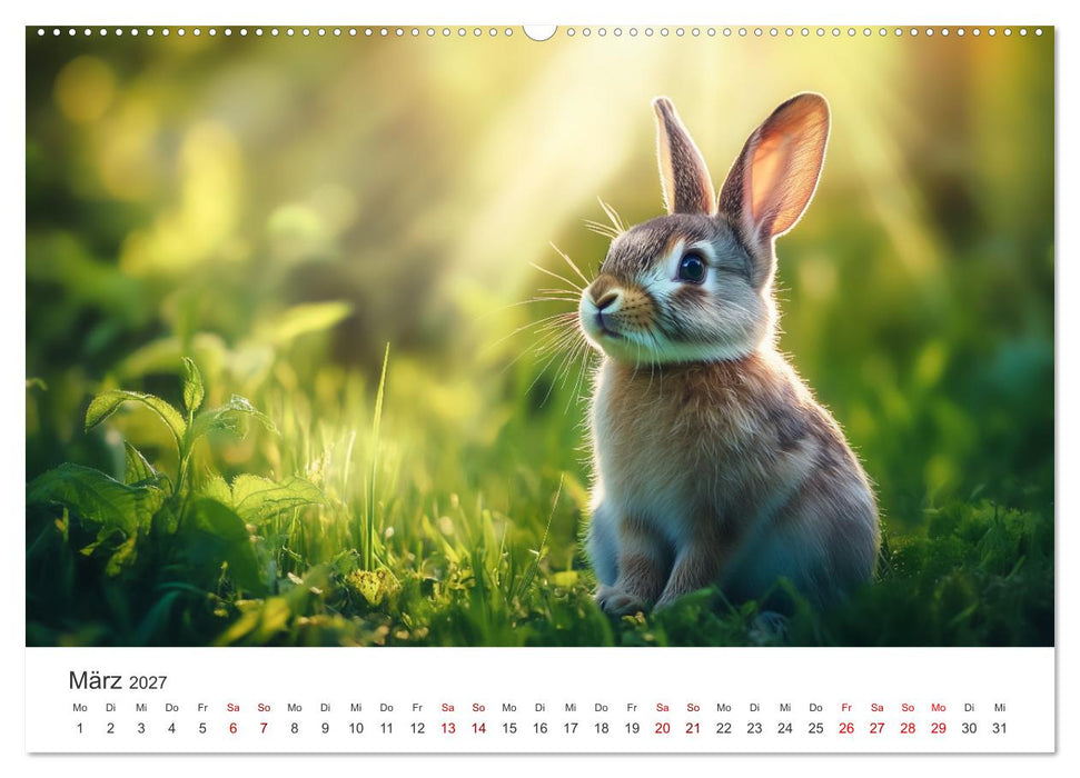 Fantastisch, flauschig, frech! - Ein Kaninchenkalender (CALVENDO Wandkalender 2027)
