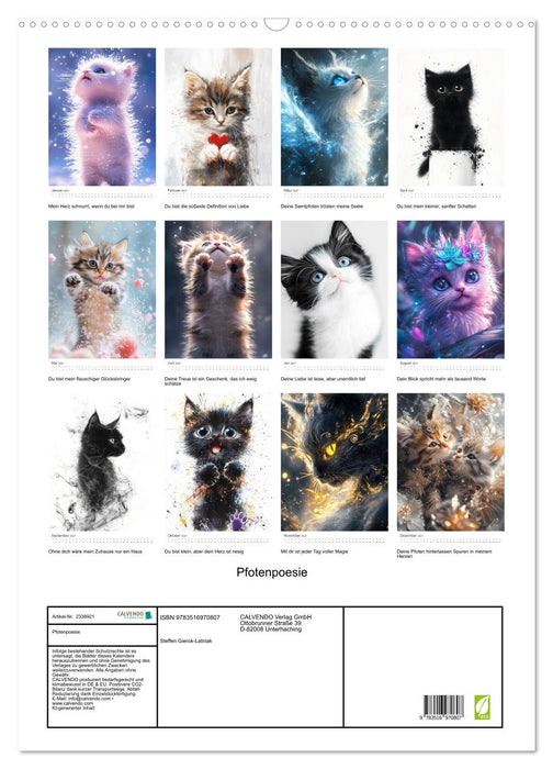 Pfotenpoesie (CALVENDO Wandkalender 2027)