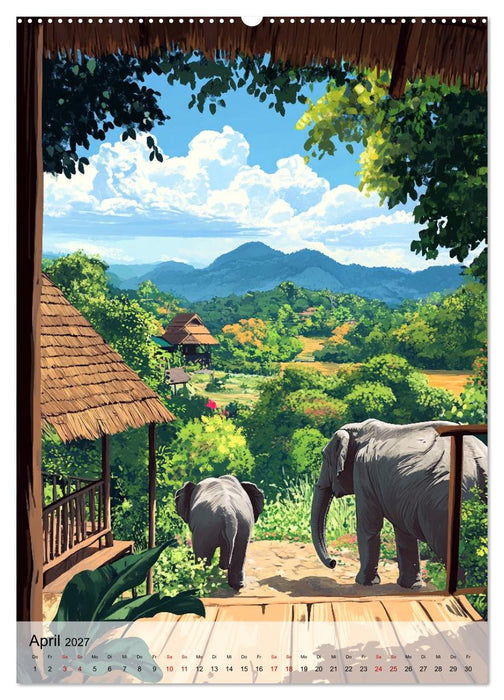 Thailand Fantasie (CALVENDO Premium Wandkalender 2027)