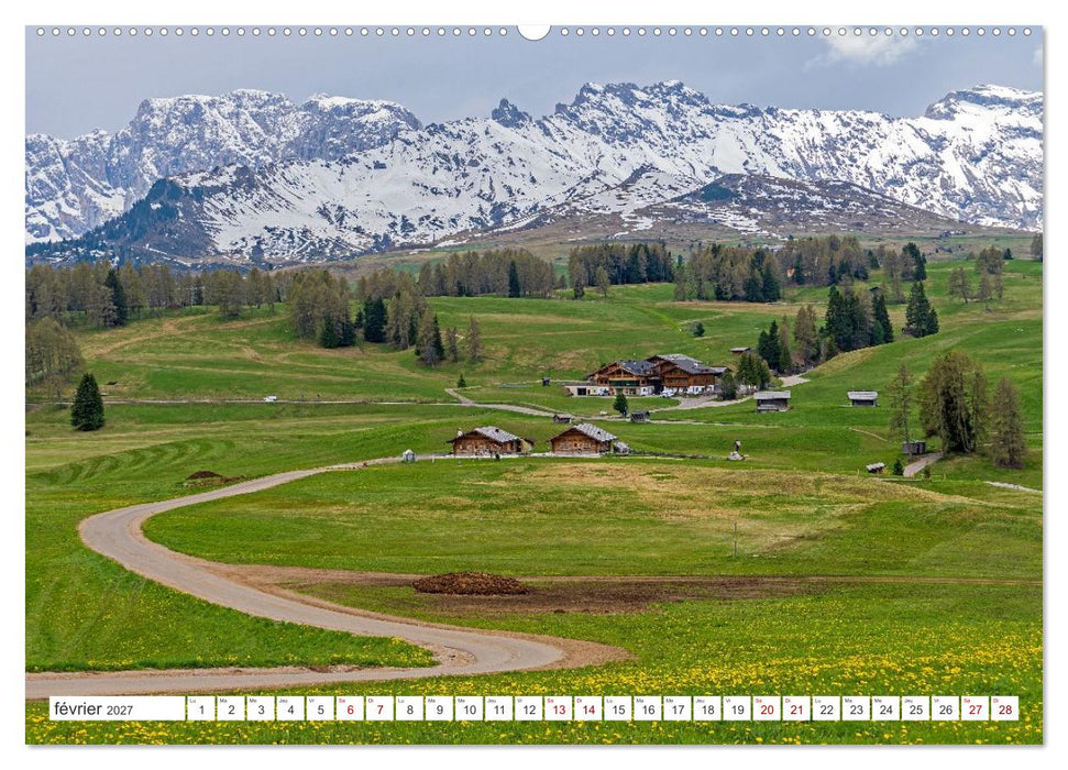 Sites incontournables au Tyrol du Sud (CALVENDO Calendrier mensuel 2027)