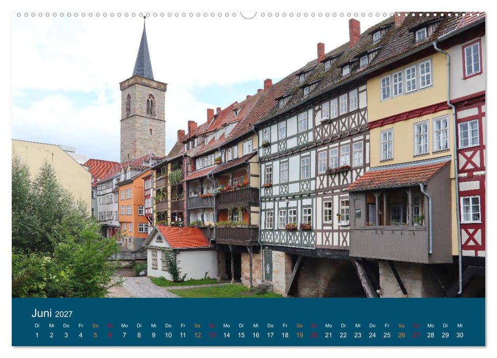 Thüringen, unterwegs in Weimar, Erfurt und Eisenach (CALVENDO Wandkalender 2027)