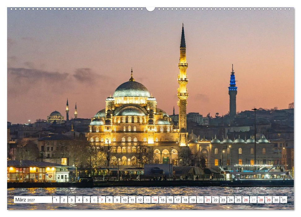Istanbul - Faszination Moschee (CALVENDO Premium Wandkalender 2027)