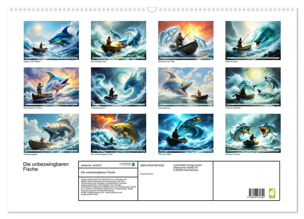 Die unbezwingbaren Fische (CALVENDO Wandkalender 2027)