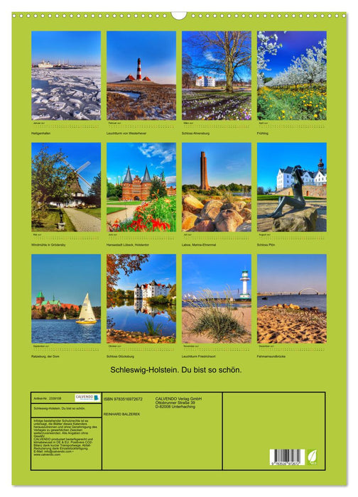 Schleswig-Holstein. Du bist so schön. (CALVENDO Wandkalender 2027)
