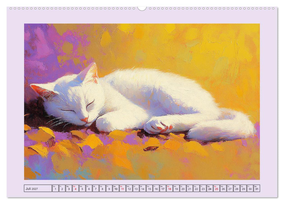 Tiere auf dem Bauernhof. Farbenfrohe Tierportraits im Stil der Ölmalerei (CALVENDO Premium Wandkalender 2027)