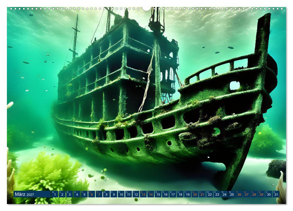Unterwasserwelt der Wracks 2027 (CALVENDO Premium Wandkalender 2027)