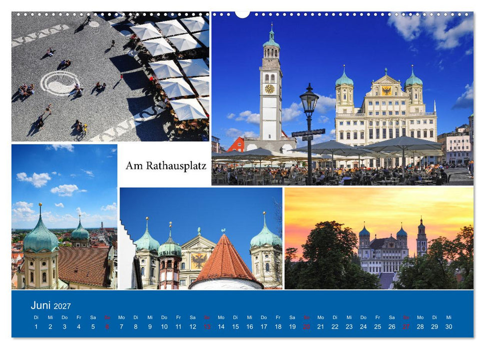 Augsburger Bilderbogen – 54 Bilder für Kenner und Neugierige (CALVENDO Wandkalender 2027)