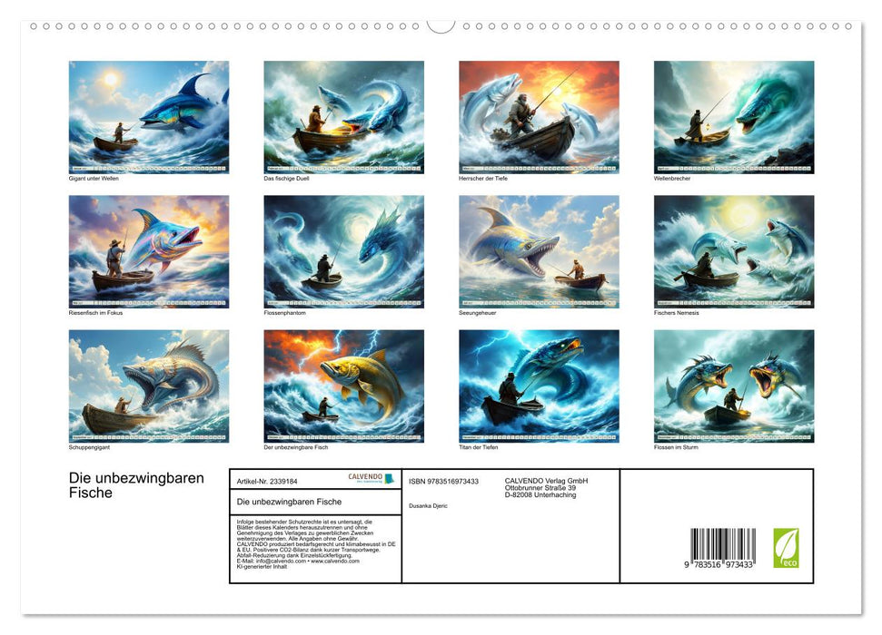Die unbezwingbaren Fische (CALVENDO Premium Wandkalender 2027)
