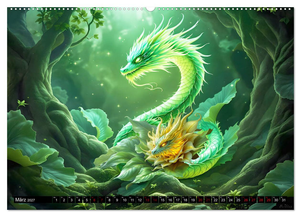 Mythos trifft Botanik – Die geheimnisvollen Drachenpflanzen (CALVENDO Wandkalender 2027)