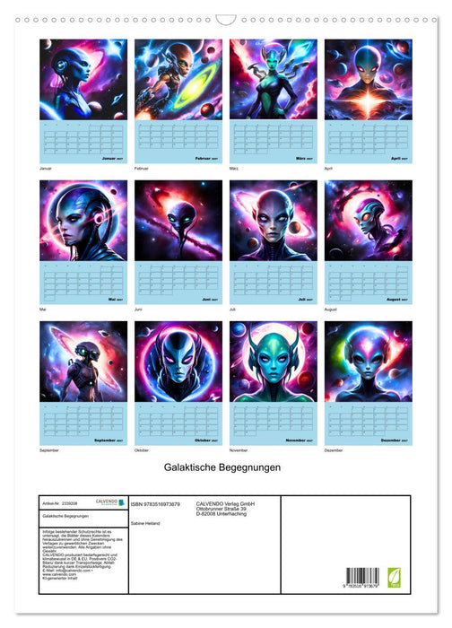 Galaktische Begegnungen (CALVENDO Wandkalender 2027)