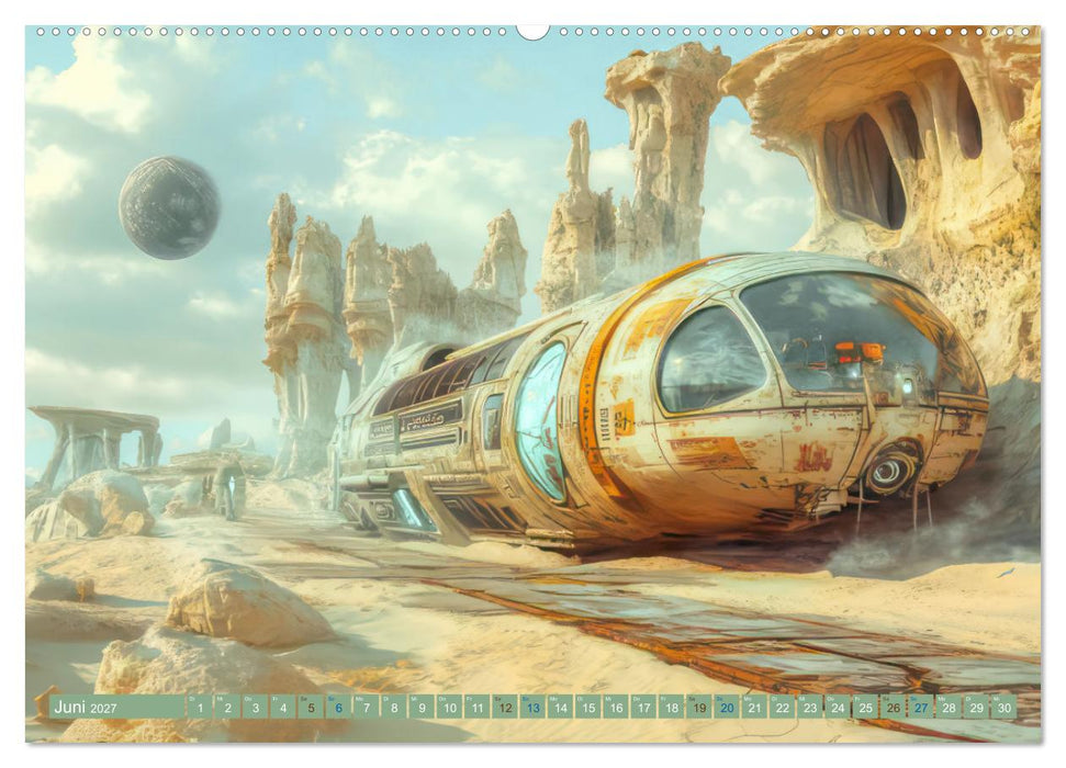 Fantasievolle Zukunftswelten - Science Fiction (CALVENDO Wandkalender 2027)
