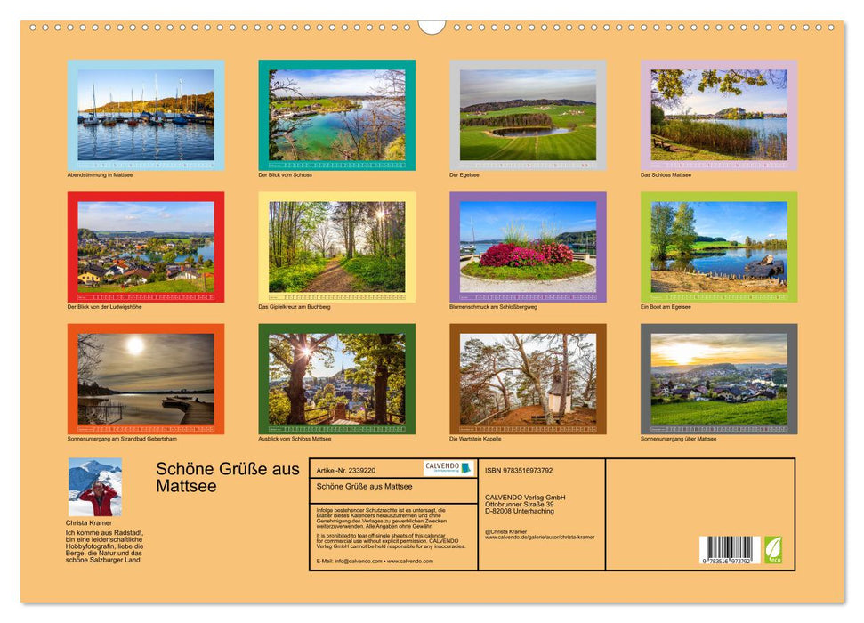 Schöne Grüße aus Mattsee (CALVENDO Wandkalender 2027)