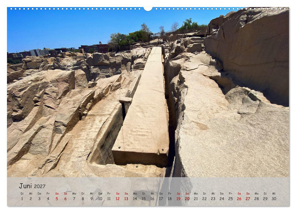 Zwischen Luxor und Abu Simbel - Eine Reise durch die Dynastien (CALVENDO Wandkalender 2027)
