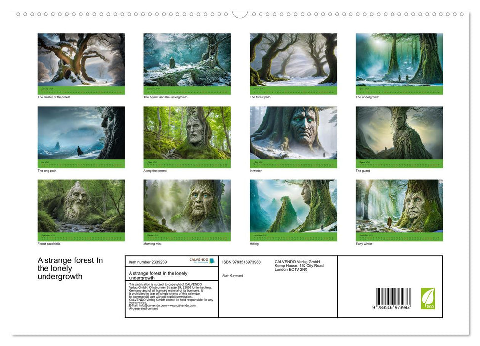 A strange forest In the lonely undergrowth (CALVENDO Premium-Calendar 2027)
