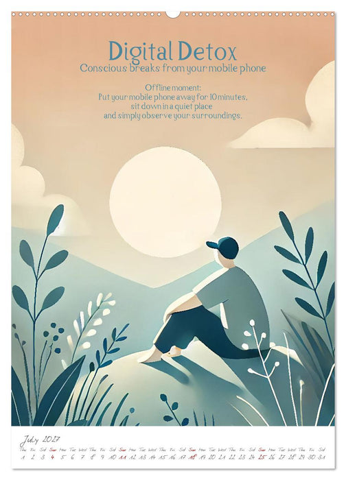 The anti-stress path - Monthly inspirations for more balance (CALVENDO Premium-Calendar 2027)