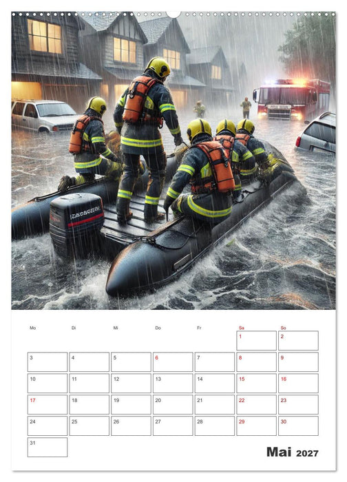 Heldentum im Einsatz - Ein Jahr mit den Lebensrettern (CALVENDO Wandkalender 2027)