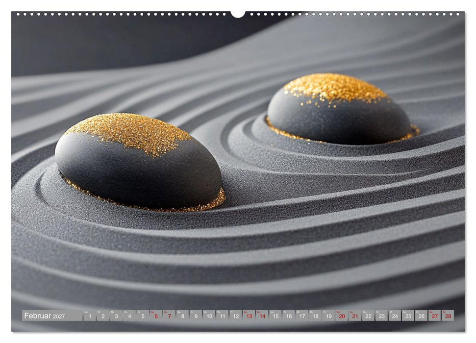 Farbenfrohe Wege zur Stille des Zen (CALVENDO Premium Wandkalender 2027)