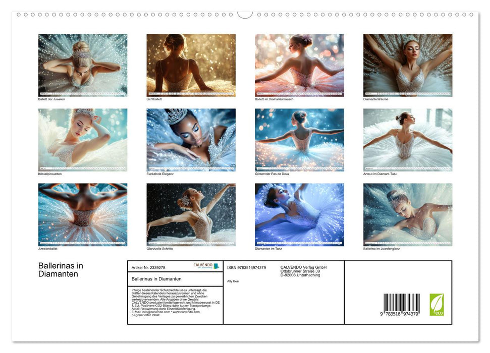 Ballerinas in Diamanten (CALVENDO Premium Wandkalender 2027)
