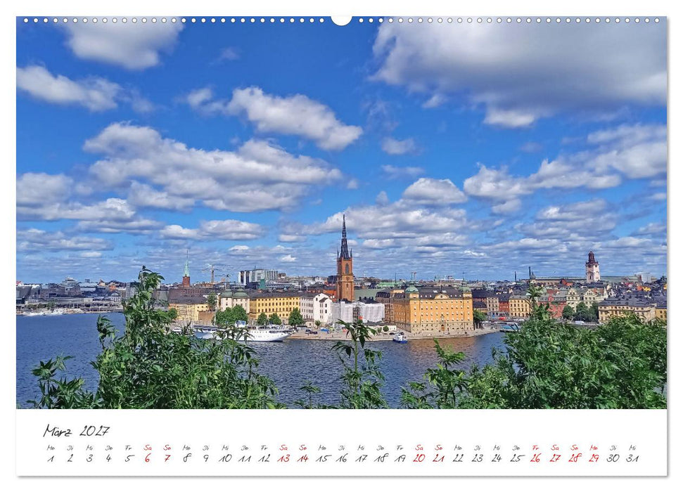 Zauberhafte Blicke auf Schwedens Hauptstadt Stockholm (CALVENDO Premium Wandkalender 2027)