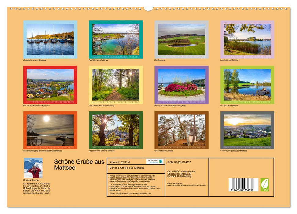 Schöne Grüße aus Mattsee (CALVENDO Premium Wandkalender 2027)