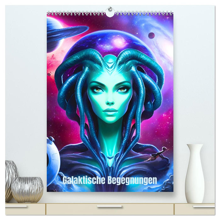 Galaktische Begegnungen (CALVENDO Premium Wandkalender 2027)