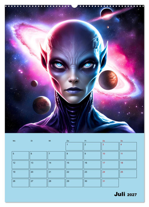Galaktische Begegnungen (CALVENDO Premium Wandkalender 2027)