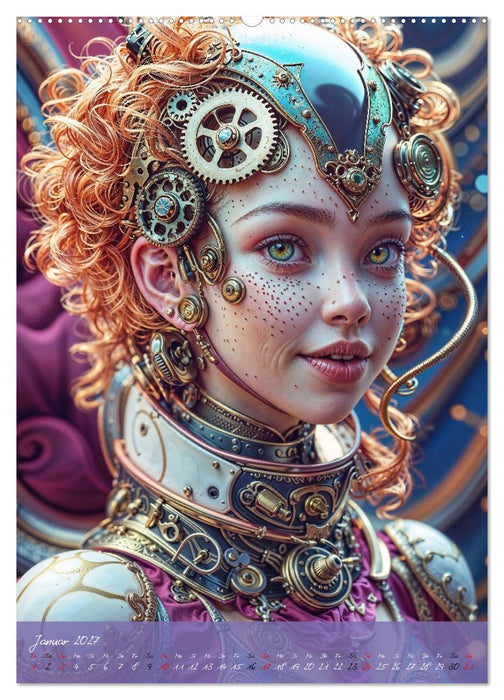 Fantasie-Königinnen des Steampunk - Digitale Kunst (CALVENDO Wandkalender 2027)