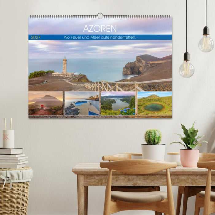 Azoren, Wo Feuer und Meer aufeinandertreffen. (CALVENDO Wandkalender 2027)