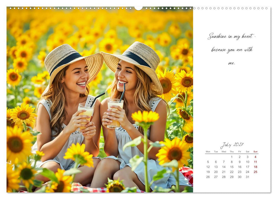 Shining brighter together - My heart, my sister, my home (CALVENDO Premium-Calendar 2027)