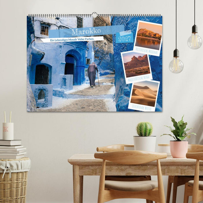 Marokko, ein lebendiges Mosaik voller Farben. (CALVENDO Wandkalender 2027)